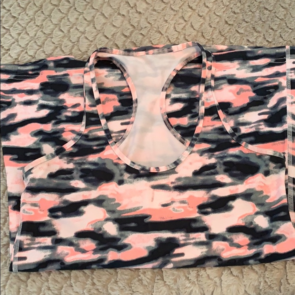 LuLuLemon - pink camo tank top